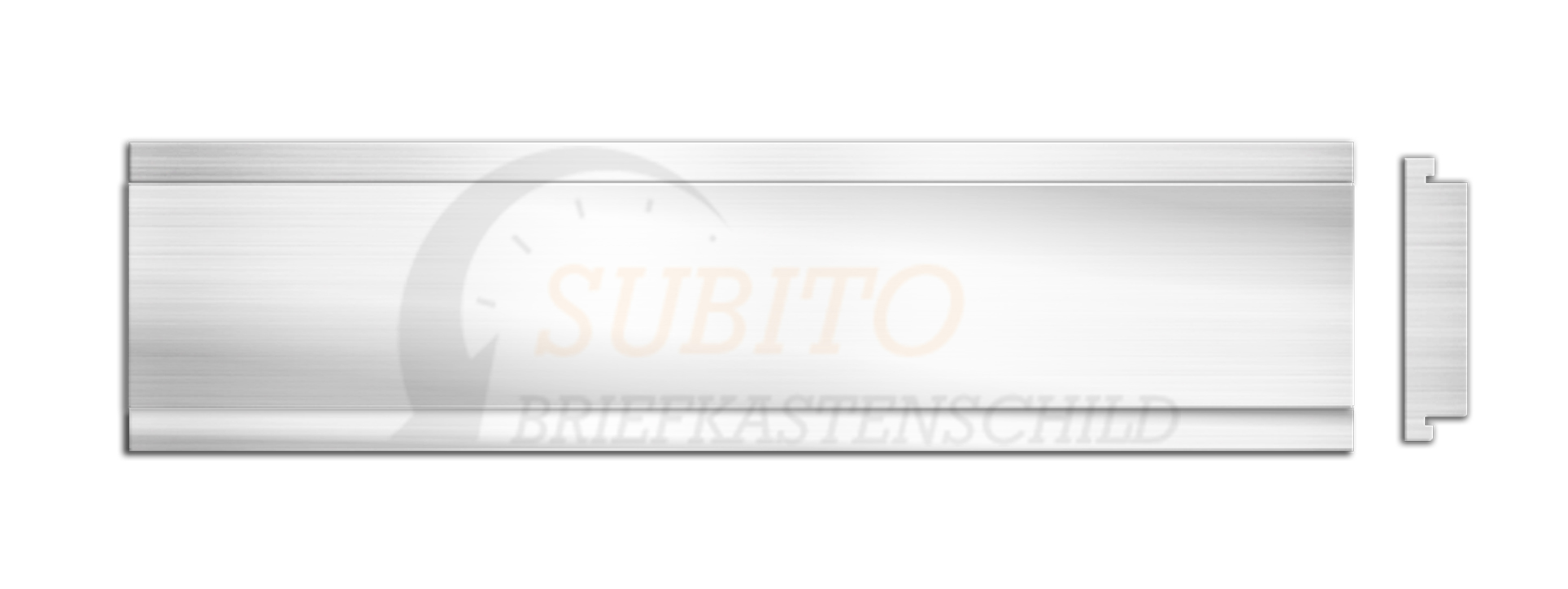 Briefkastenschild Meyer 63 x 15 Alu